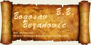 Bogosav Bežanović vizit kartica